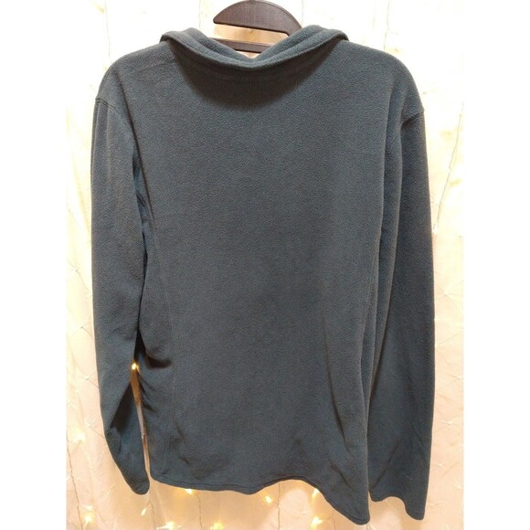EDDIE BAUER WOMANS SIZE L FOREST GREEN POLARTEC 3/4 ZIP PULLOVER FLEECE SOFT - Picture 4 of 8